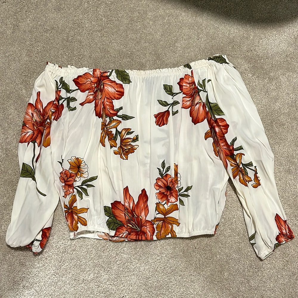 Floral Off the Shoulder Top